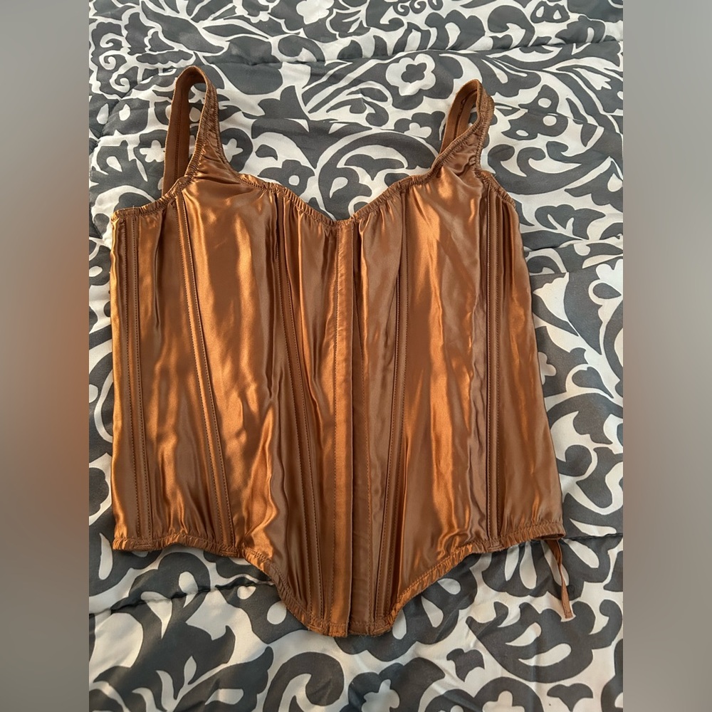 Elegant Champagne color Corset Top
